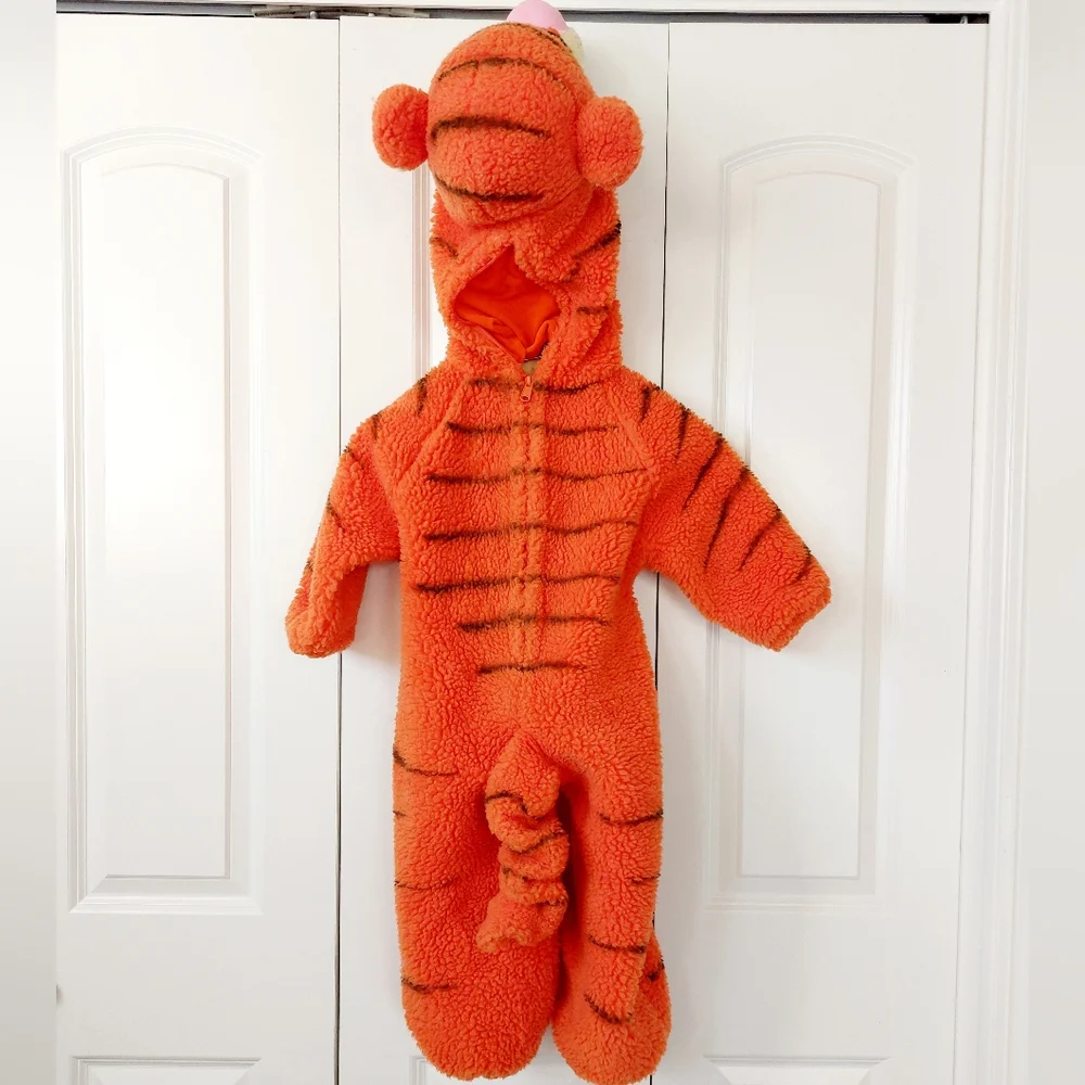 Deluxe Plush Tigger Costume size 2T-4T Disney Winnie The Pooh Halloween‎ y2k
